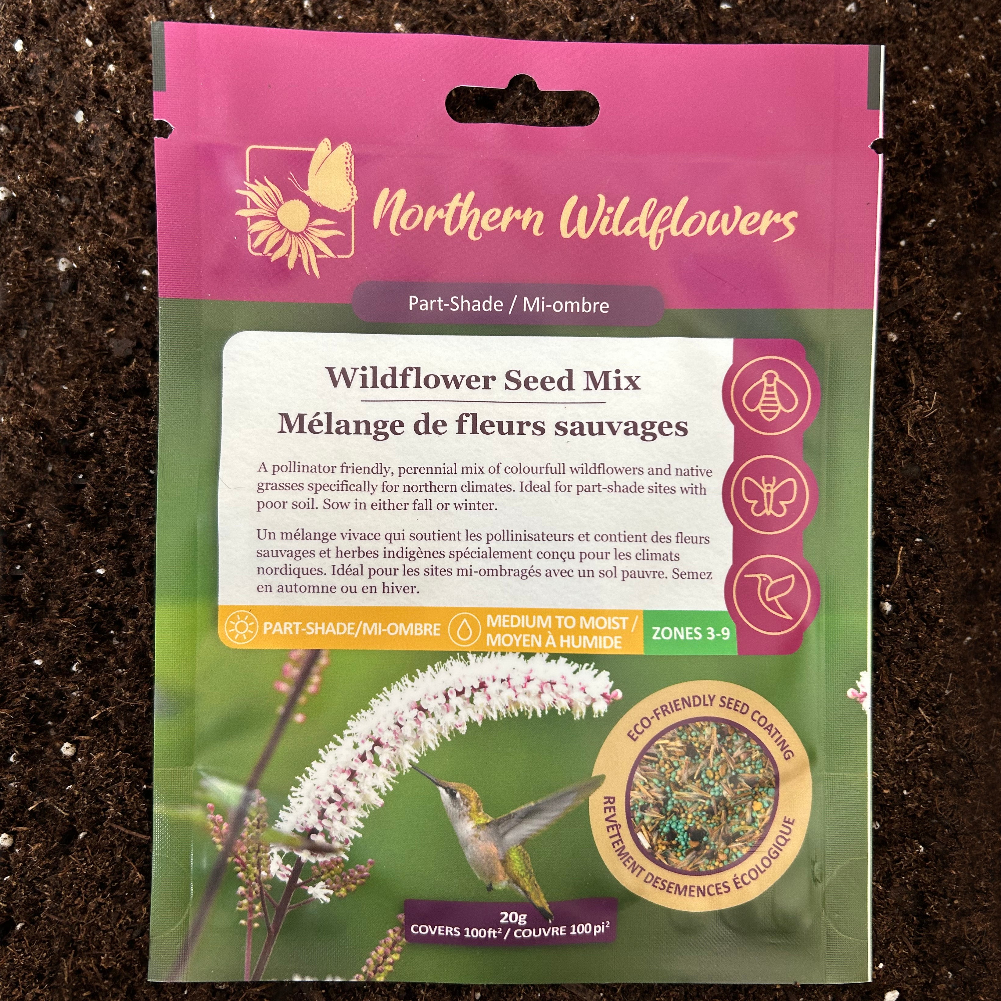 part shade flower seeds Part-Shade Wildflower Seed Mix – Northern Wildflowers