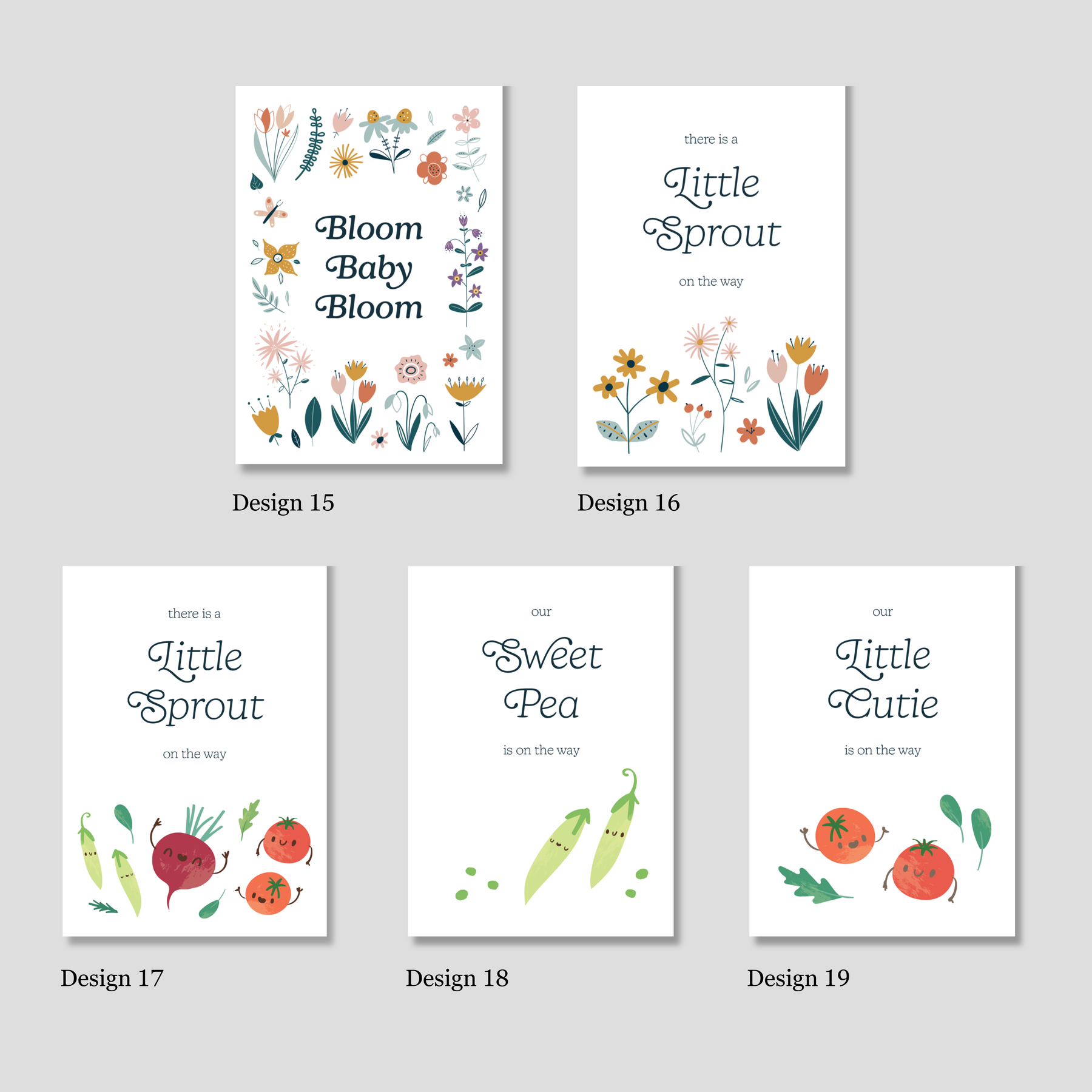 Custom Baby Shower Seed Packets | Vegetables
