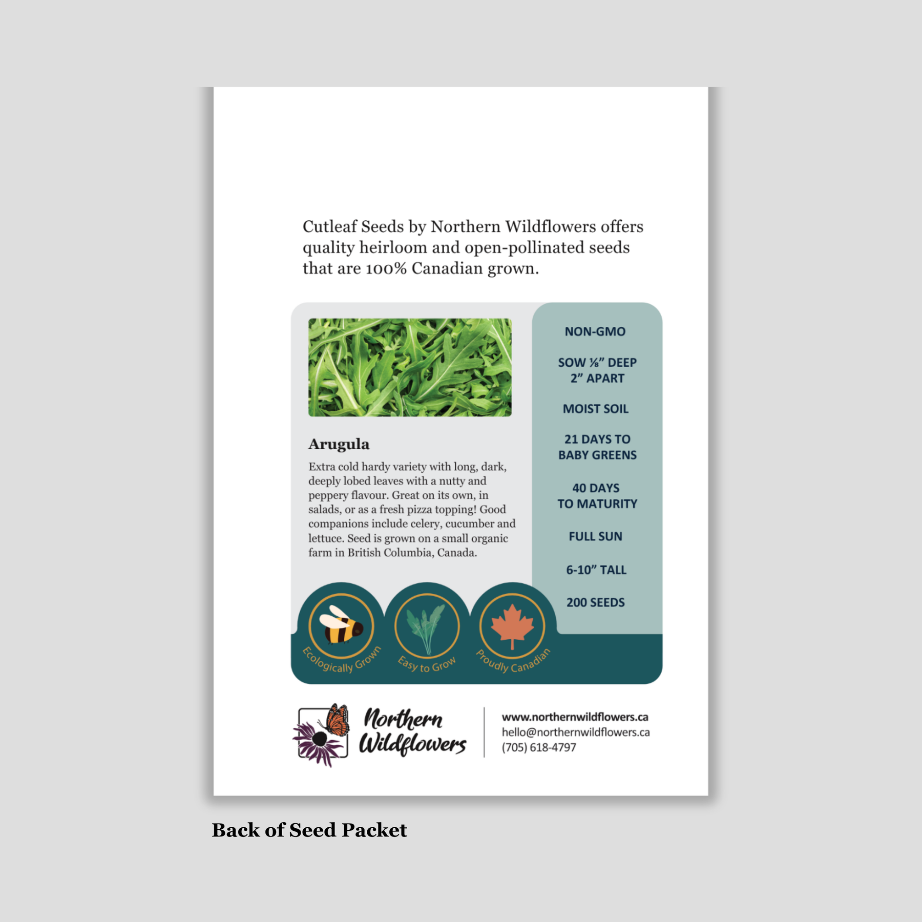 Custom Baby Shower Seed Packets | Vegetables