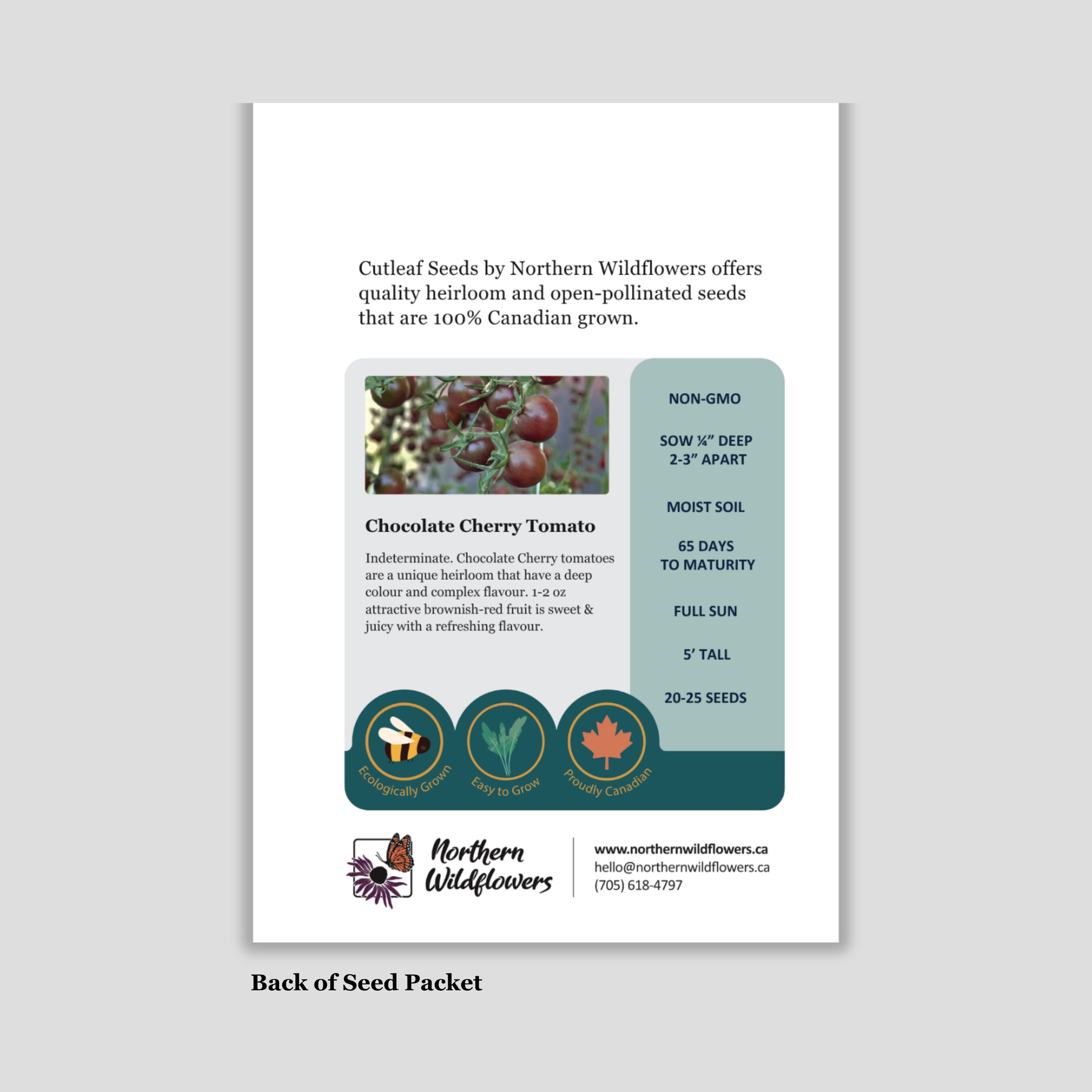 Custom Baby Shower Seed Packets | Vegetables