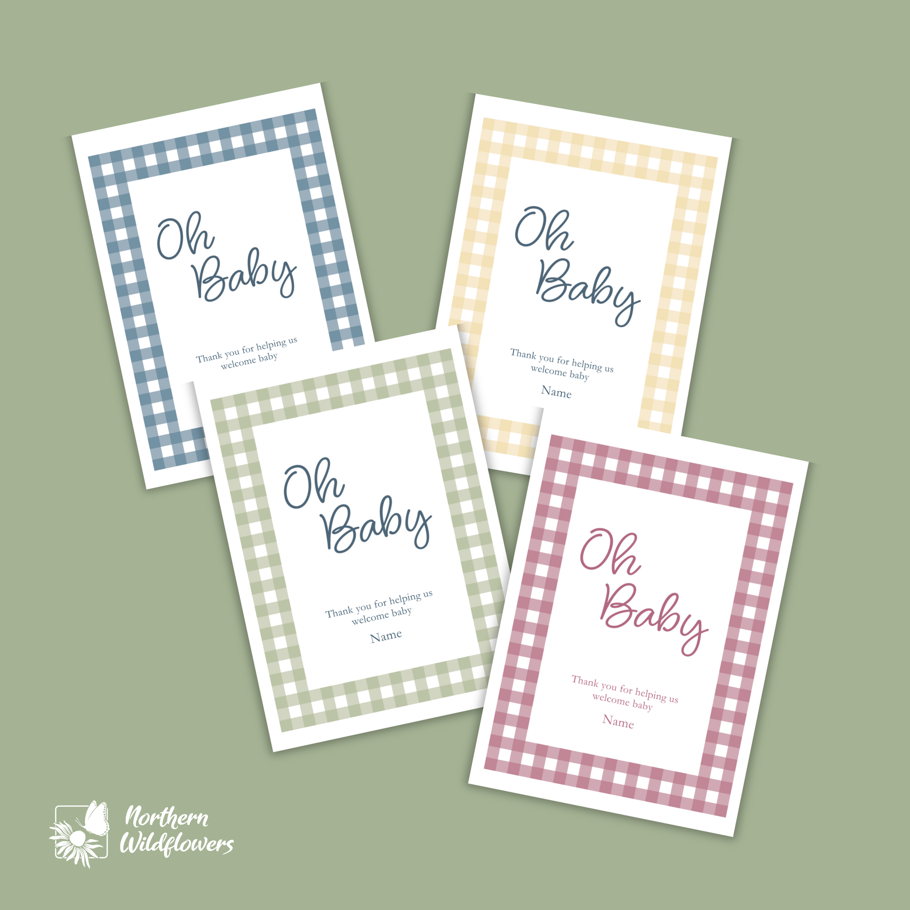 Custom Name, Baby Shower Seed Packets | Wildflower Mix