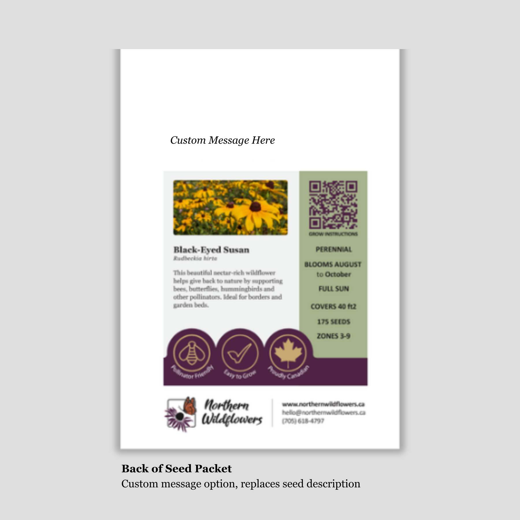 individual wildflower seed packets Promotional Seed Packets