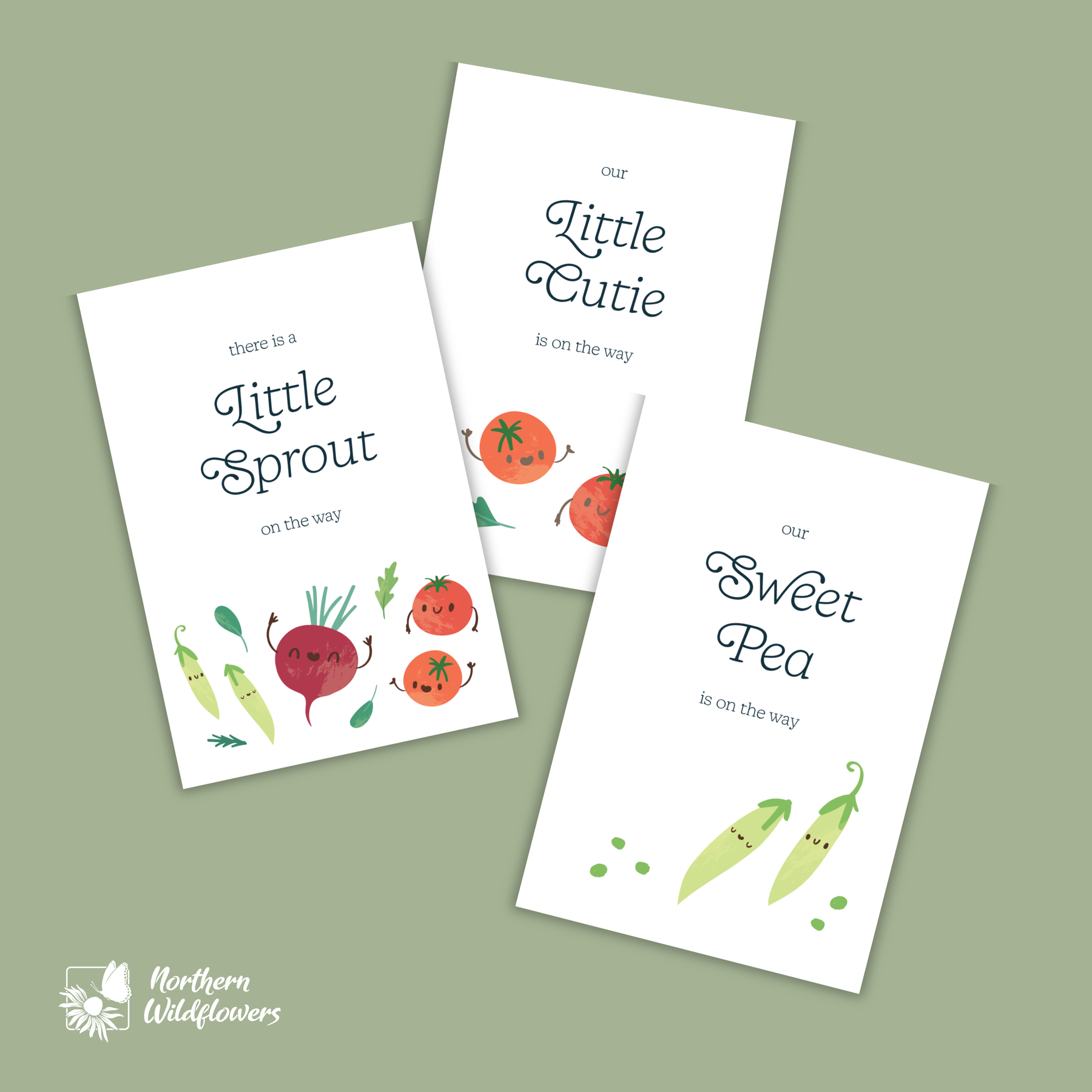 Custom Baby Shower Seed Packets | Vegetables
