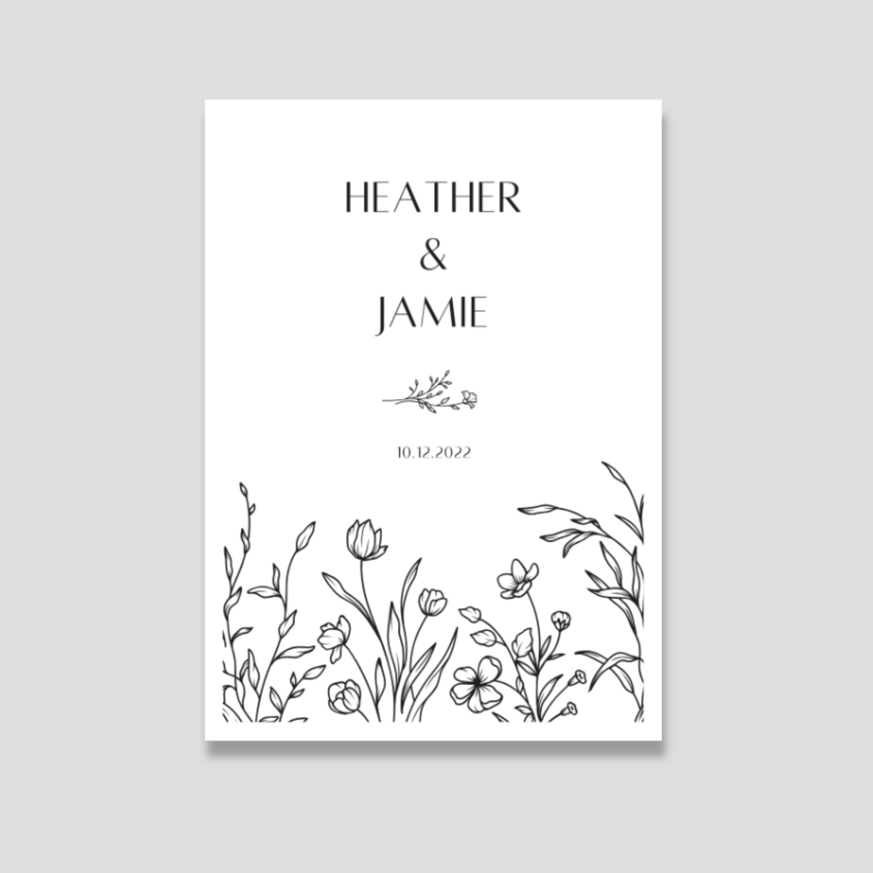 Custom Wedding Seed Packets | Wildflower Mix